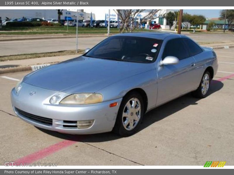 Alpine Silver Metallic / Black 1995 Lexus SC 400