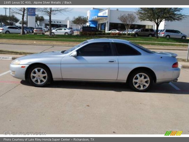 Alpine Silver Metallic / Black 1995 Lexus SC 400