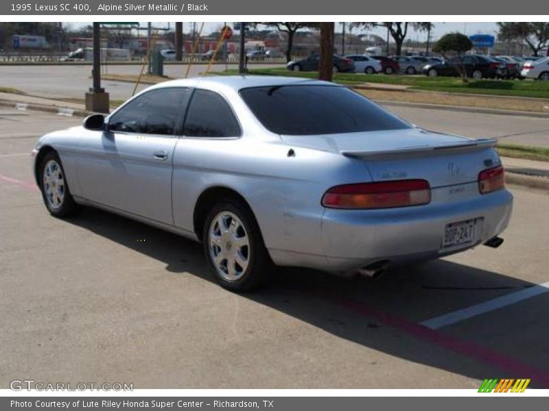 Alpine Silver Metallic / Black 1995 Lexus SC 400