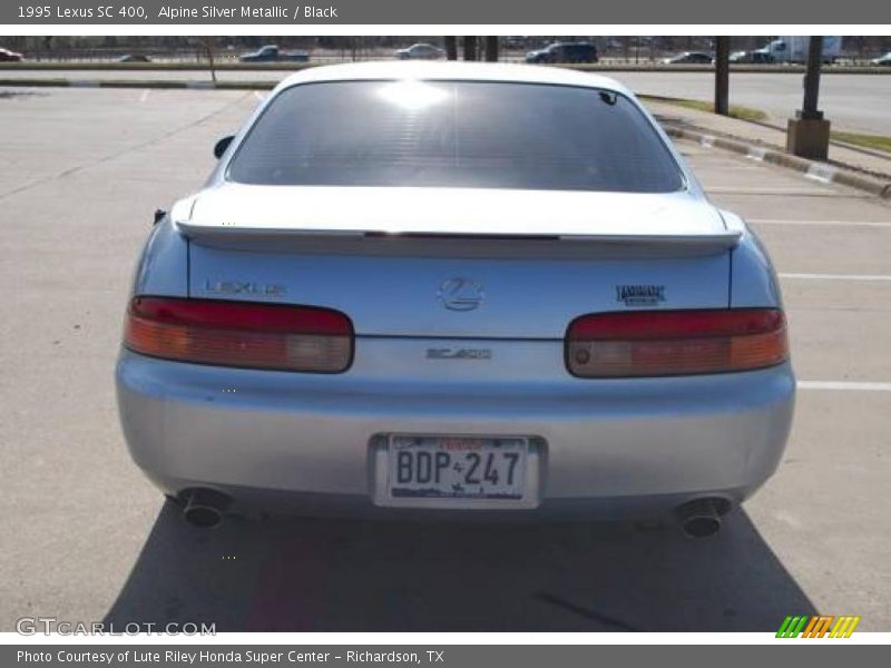 Alpine Silver Metallic / Black 1995 Lexus SC 400