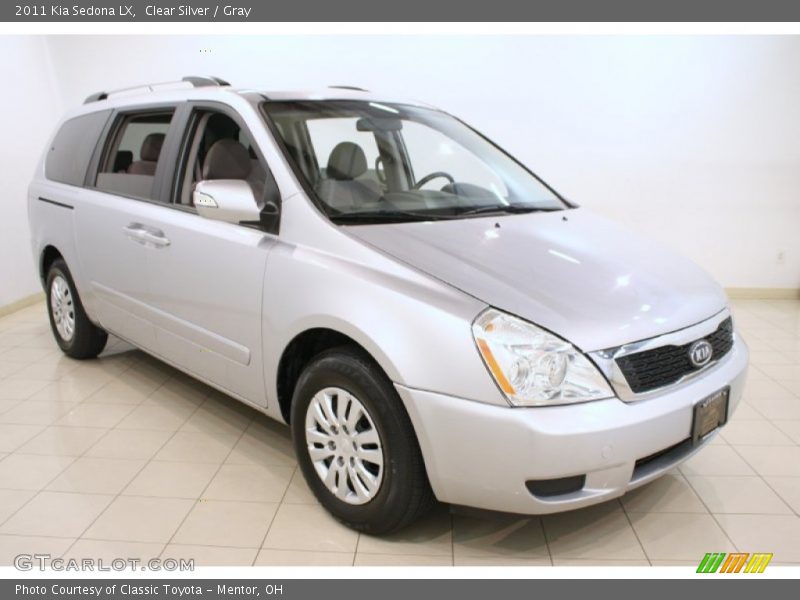 Clear Silver / Gray 2011 Kia Sedona LX