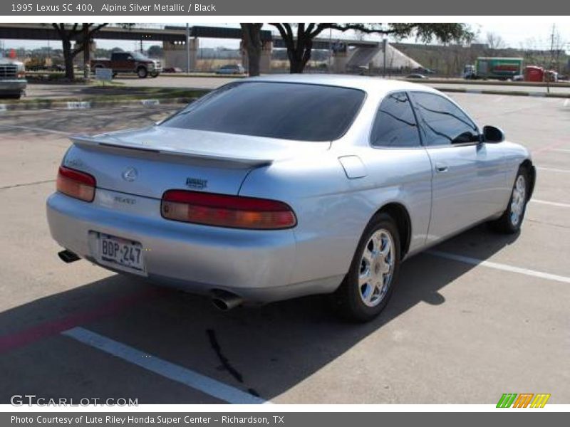 Alpine Silver Metallic / Black 1995 Lexus SC 400