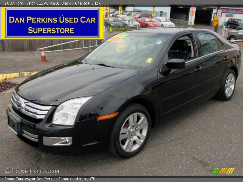 Black / Charcoal Black 2007 Ford Fusion SEL V6 AWD