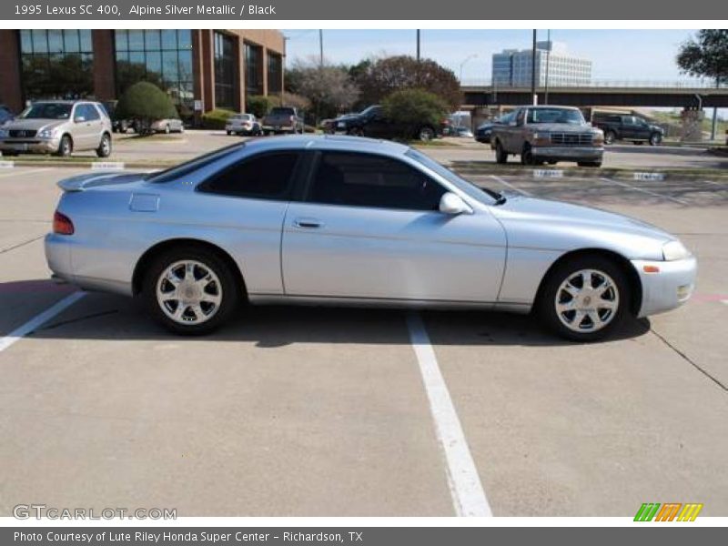Alpine Silver Metallic / Black 1995 Lexus SC 400