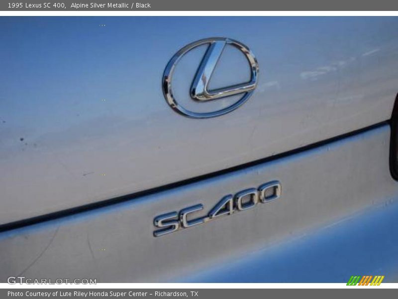 Alpine Silver Metallic / Black 1995 Lexus SC 400