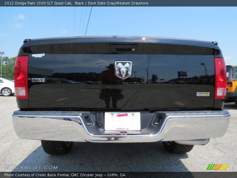 Black / Dark Slate Gray/Medium Graystone 2012 Dodge Ram 1500 SLT Quad Cab