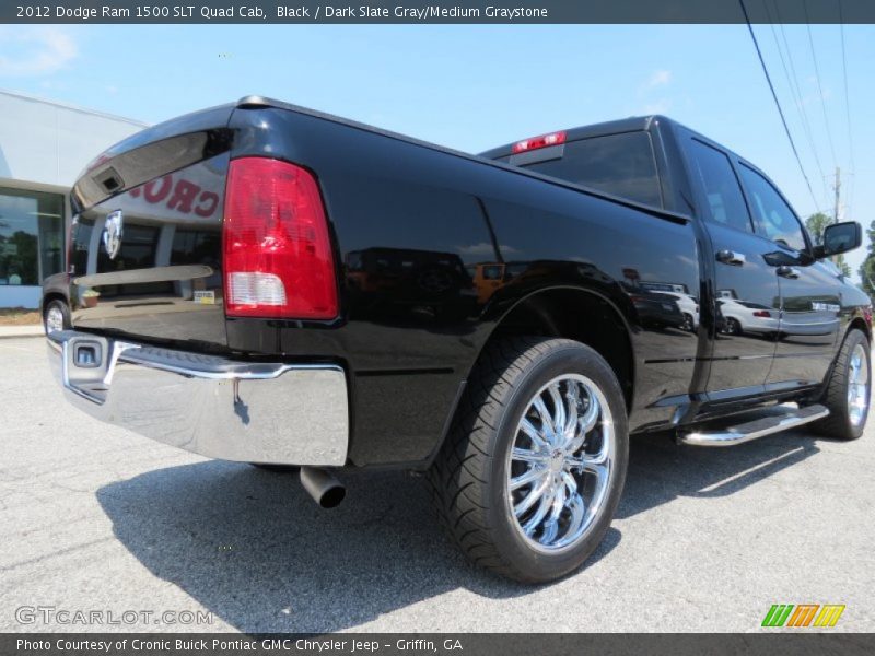 Black / Dark Slate Gray/Medium Graystone 2012 Dodge Ram 1500 SLT Quad Cab