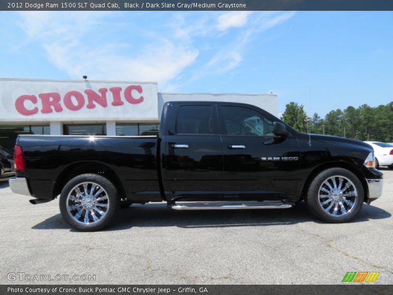 Black / Dark Slate Gray/Medium Graystone 2012 Dodge Ram 1500 SLT Quad Cab