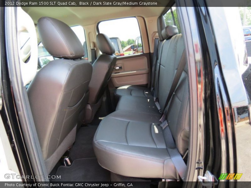 Black / Dark Slate Gray/Medium Graystone 2012 Dodge Ram 1500 SLT Quad Cab
