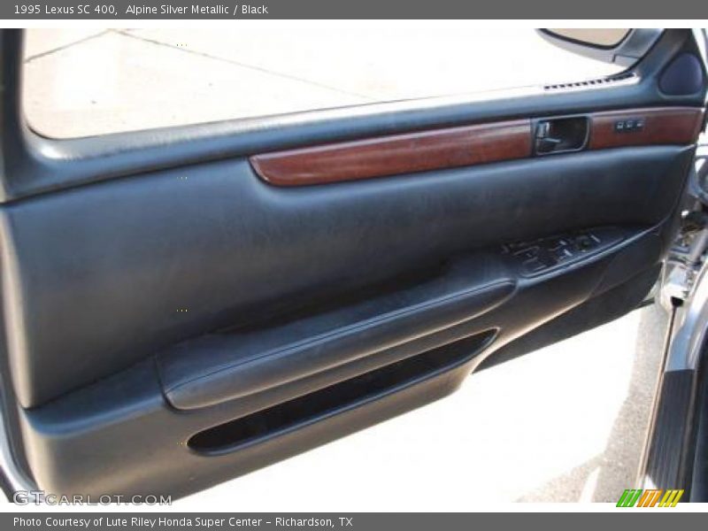 Alpine Silver Metallic / Black 1995 Lexus SC 400