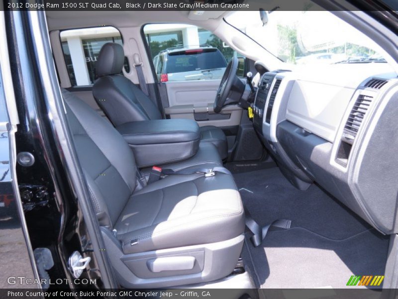 Black / Dark Slate Gray/Medium Graystone 2012 Dodge Ram 1500 SLT Quad Cab