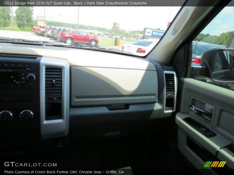 Black / Dark Slate Gray/Medium Graystone 2012 Dodge Ram 1500 SLT Quad Cab