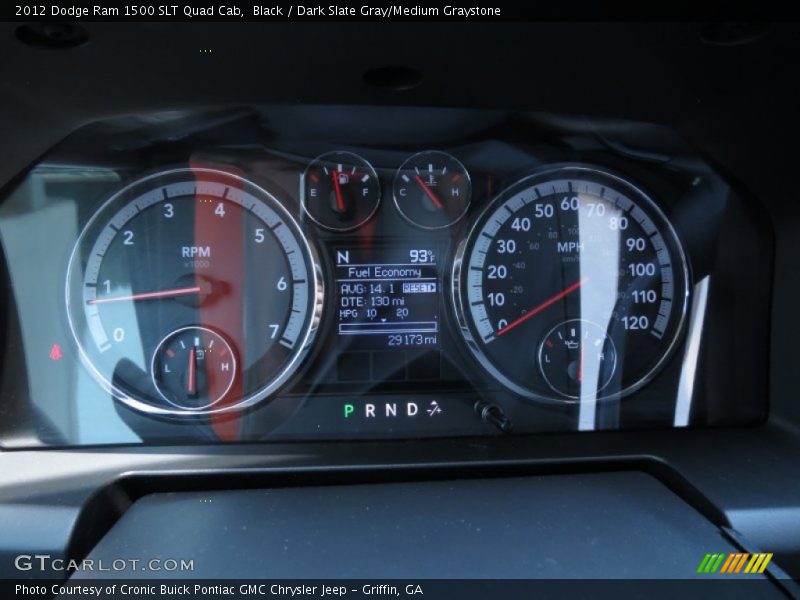 Black / Dark Slate Gray/Medium Graystone 2012 Dodge Ram 1500 SLT Quad Cab