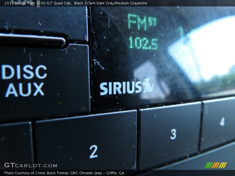 Black / Dark Slate Gray/Medium Graystone 2012 Dodge Ram 1500 SLT Quad Cab