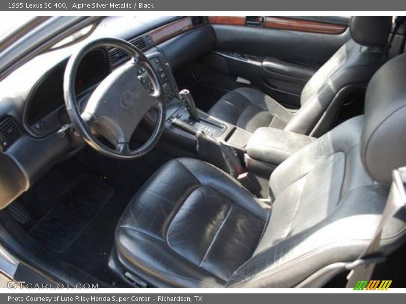 Alpine Silver Metallic / Black 1995 Lexus SC 400