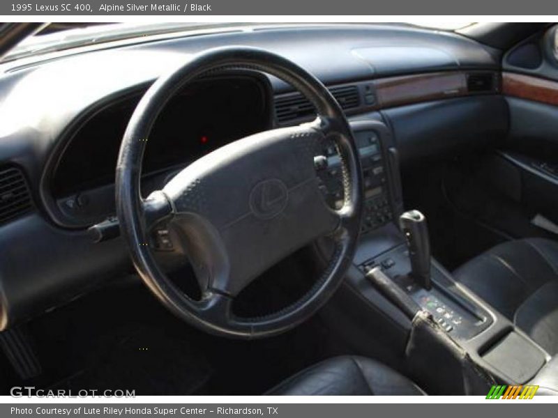 Alpine Silver Metallic / Black 1995 Lexus SC 400