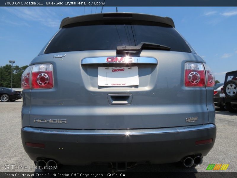 Blue-Gold Crystal Metallic / Ebony 2008 GMC Acadia SLE
