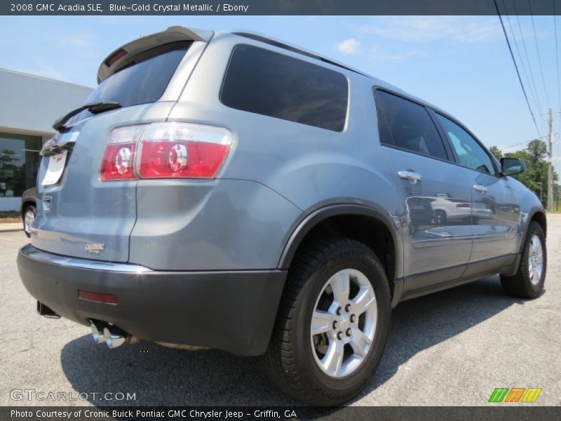 Blue-Gold Crystal Metallic / Ebony 2008 GMC Acadia SLE