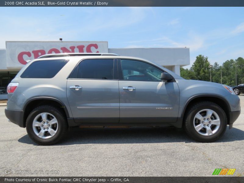 Blue-Gold Crystal Metallic / Ebony 2008 GMC Acadia SLE