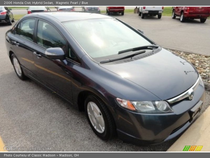 Magnetic Pearl / Blue 2006 Honda Civic Hybrid Sedan