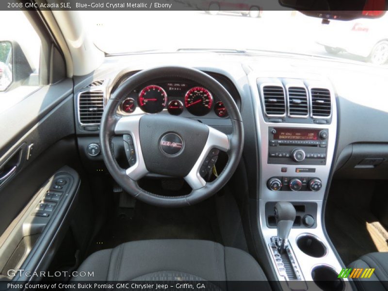 Blue-Gold Crystal Metallic / Ebony 2008 GMC Acadia SLE