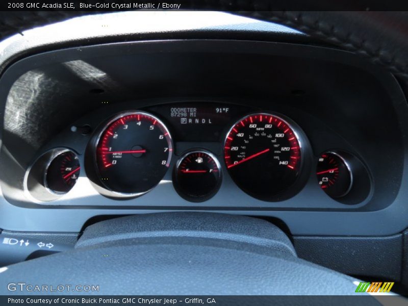 Blue-Gold Crystal Metallic / Ebony 2008 GMC Acadia SLE