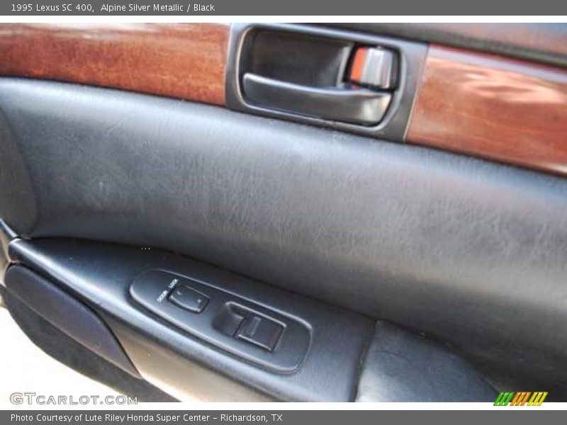 Alpine Silver Metallic / Black 1995 Lexus SC 400