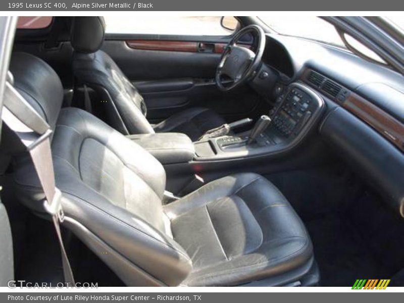 Alpine Silver Metallic / Black 1995 Lexus SC 400