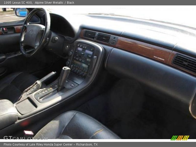Alpine Silver Metallic / Black 1995 Lexus SC 400