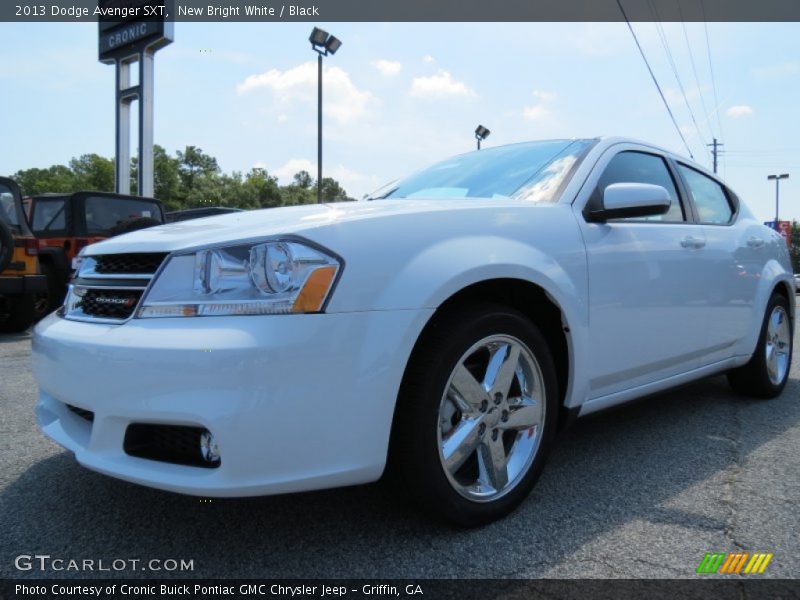 New Bright White / Black 2013 Dodge Avenger SXT