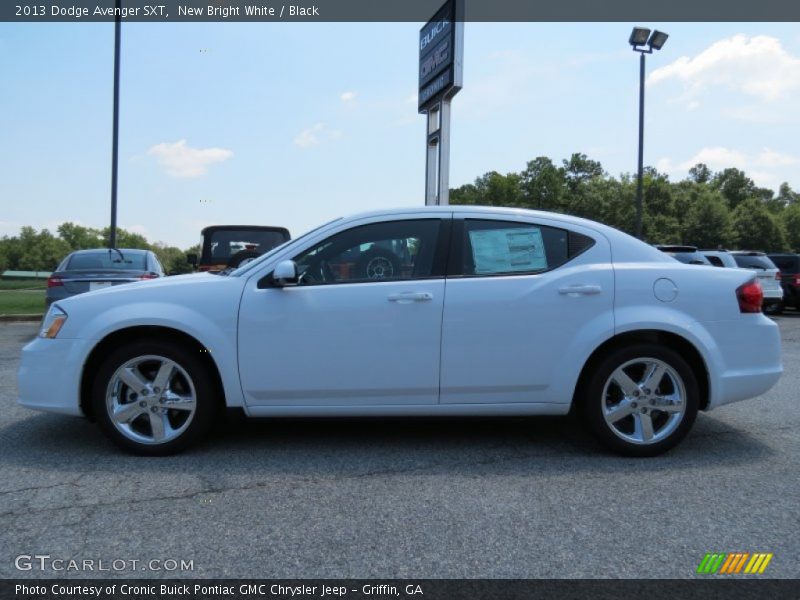 New Bright White / Black 2013 Dodge Avenger SXT