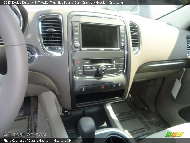 True Blue Pearl / Dark Graystone/Medium Graystone 2013 Dodge Durango SXT AWD