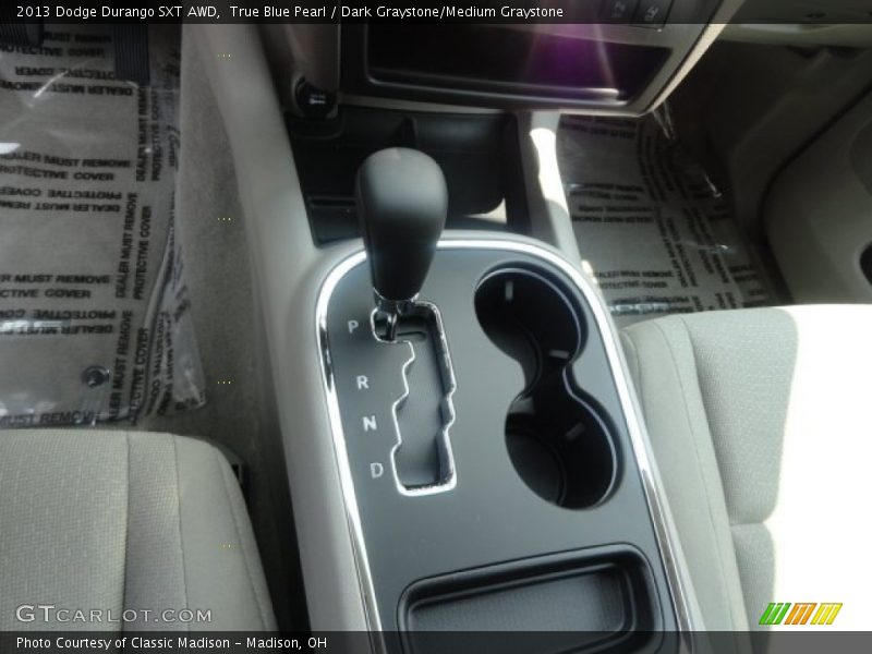 True Blue Pearl / Dark Graystone/Medium Graystone 2013 Dodge Durango SXT AWD