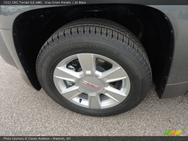 Gray Green Metallic / Jet Black 2013 GMC Terrain SLE AWD