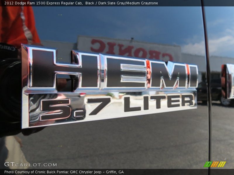 Black / Dark Slate Gray/Medium Graystone 2012 Dodge Ram 1500 Express Regular Cab