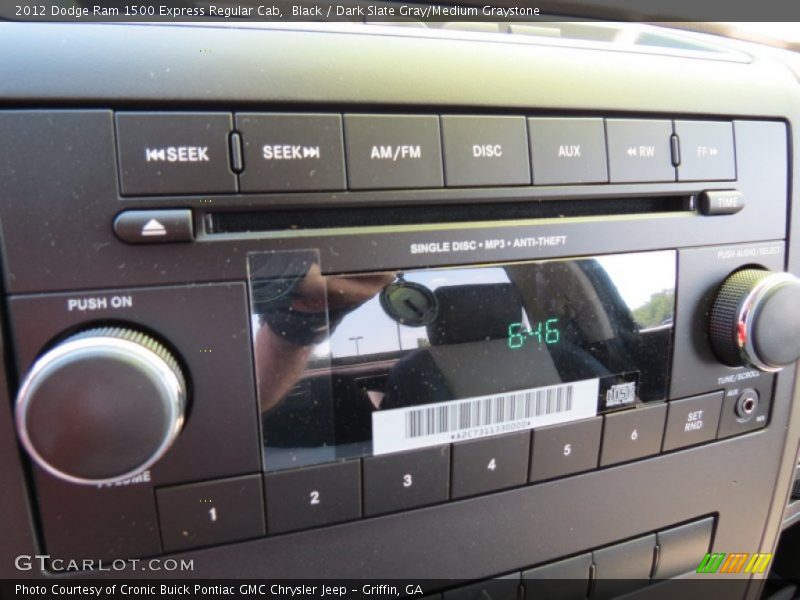 Black / Dark Slate Gray/Medium Graystone 2012 Dodge Ram 1500 Express Regular Cab