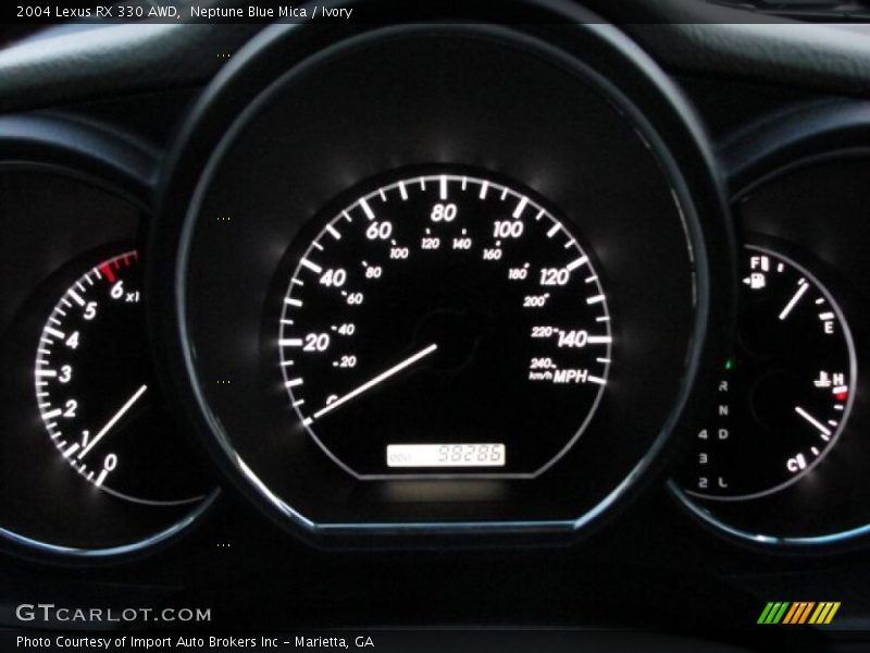 Neptune Blue Mica / Ivory 2004 Lexus RX 330 AWD