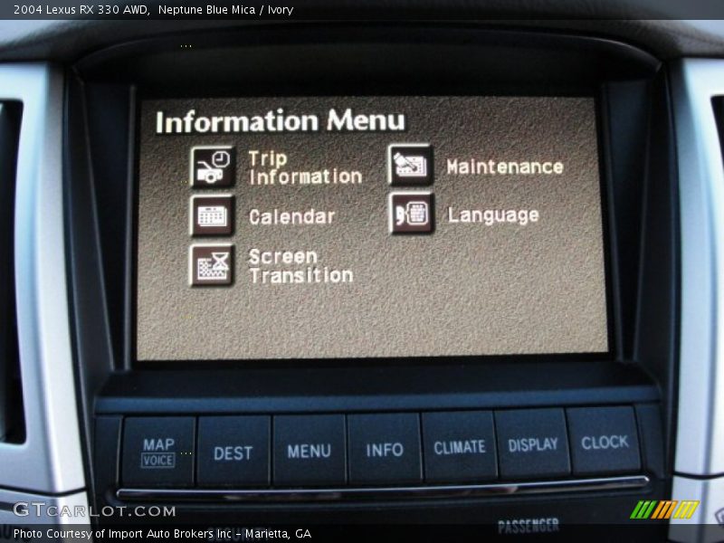 Neptune Blue Mica / Ivory 2004 Lexus RX 330 AWD