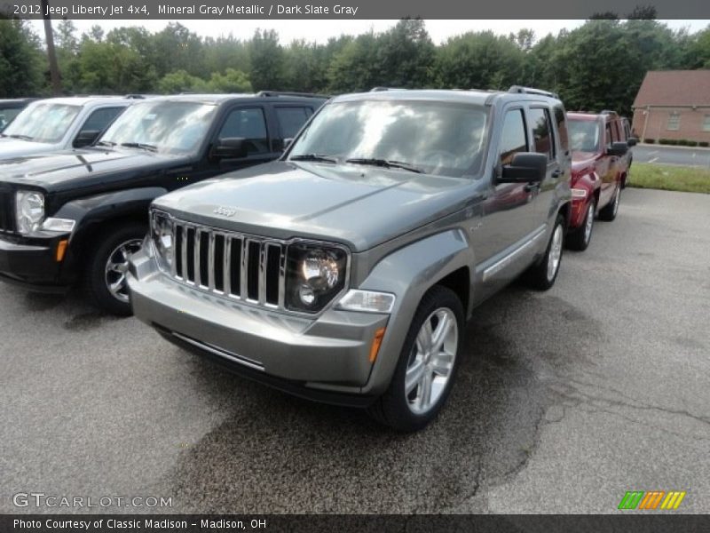 Mineral Gray Metallic / Dark Slate Gray 2012 Jeep Liberty Jet 4x4