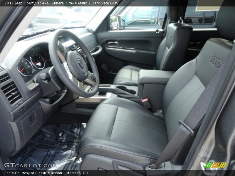 Mineral Gray Metallic / Dark Slate Gray 2012 Jeep Liberty Jet 4x4