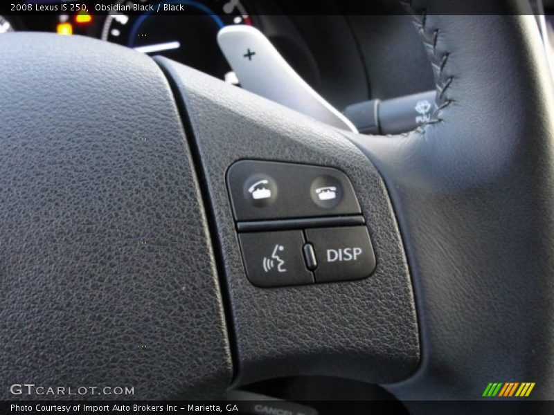 Obsidian Black / Black 2008 Lexus IS 250