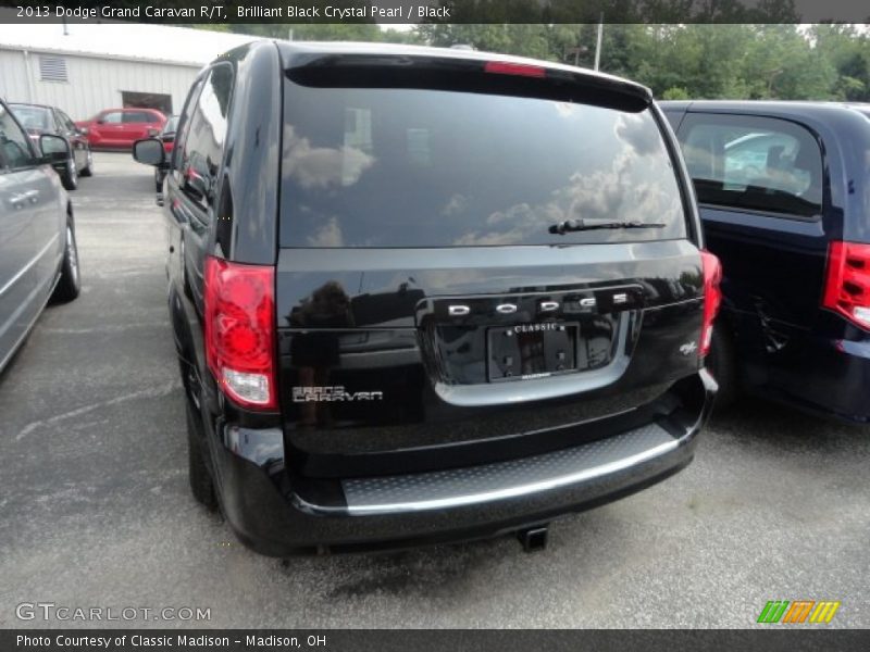 Brilliant Black Crystal Pearl / Black 2013 Dodge Grand Caravan R/T