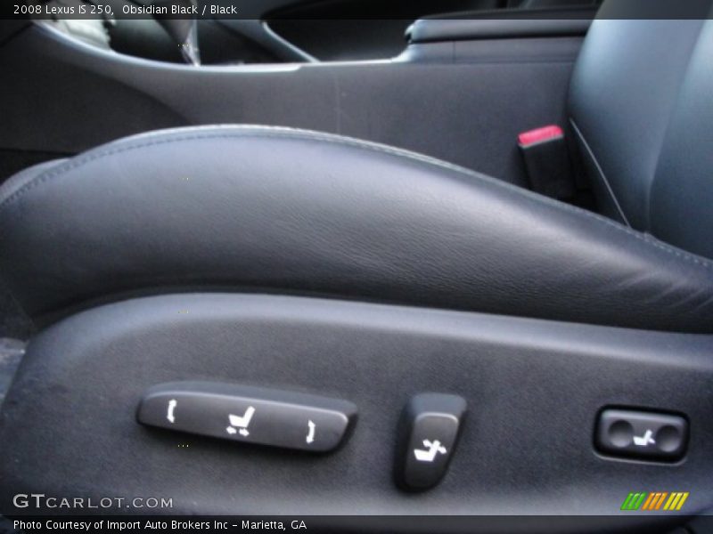 Obsidian Black / Black 2008 Lexus IS 250