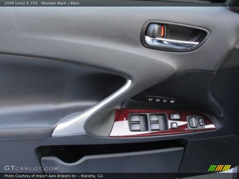 Obsidian Black / Black 2008 Lexus IS 250