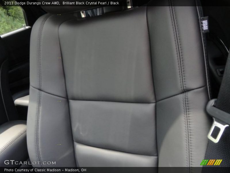 Brilliant Black Crystal Pearl / Black 2013 Dodge Durango Crew AWD