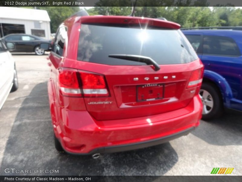 Bright Red / Black 2012 Dodge Journey SXT