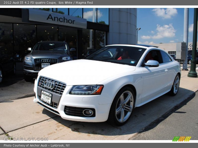 Ibis White / Magma Red 2012 Audi S5 4.2 FSI quattro Coupe