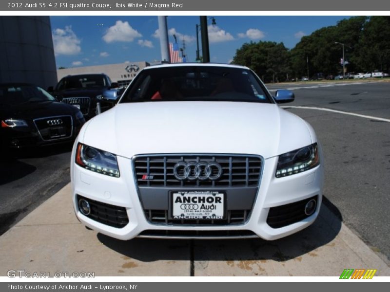 Ibis White / Magma Red 2012 Audi S5 4.2 FSI quattro Coupe
