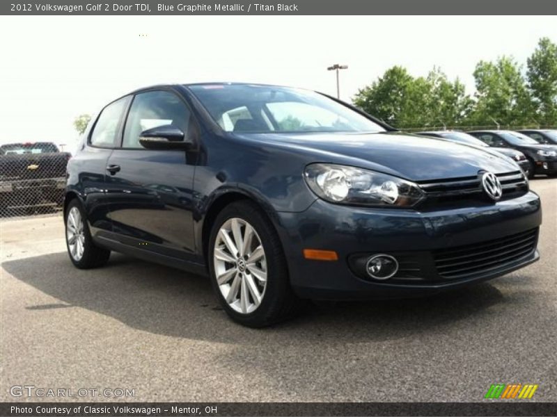 Blue Graphite Metallic / Titan Black 2012 Volkswagen Golf 2 Door TDI
