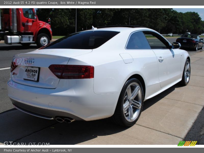 Ibis White / Magma Red 2012 Audi S5 4.2 FSI quattro Coupe